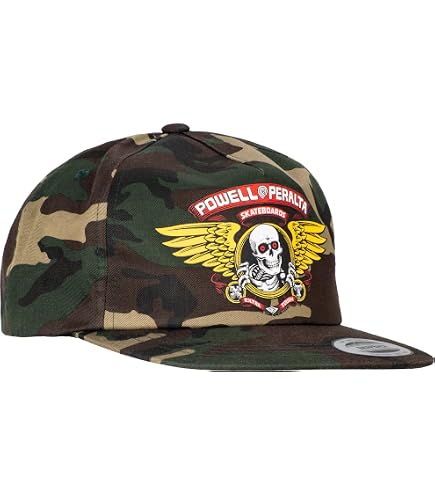 Powell Peralta Ripper Snapback Hat Black at Amazon Men's Clothing